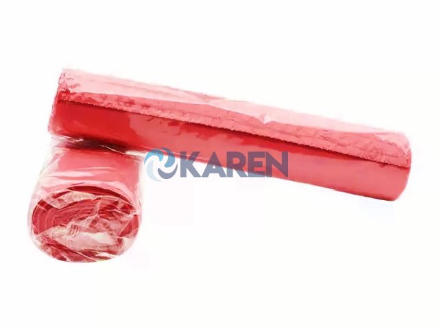 KAZANÇ RENKLİ ENDÜSTRİYEL JUMBO ÇÖP TORBASI 80X110 10LU 20RULO 500GR KIRMIZI