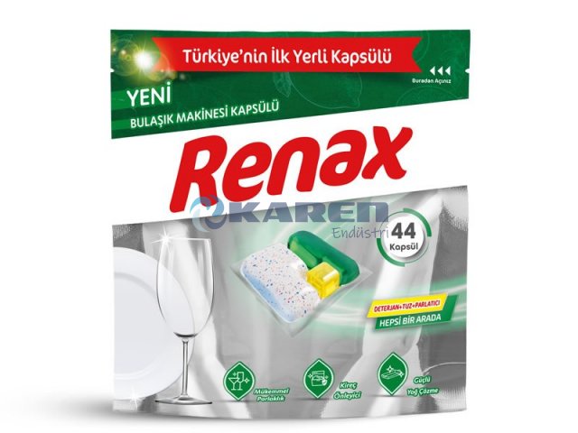 RENAX BULAŞIK MAKİNESİ KAPSÜLÜ 44LÜ