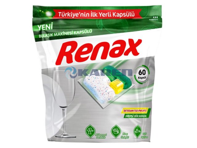 RENAX BULAŞIK MAKİNESİ KAPSÜLÜ 60LI