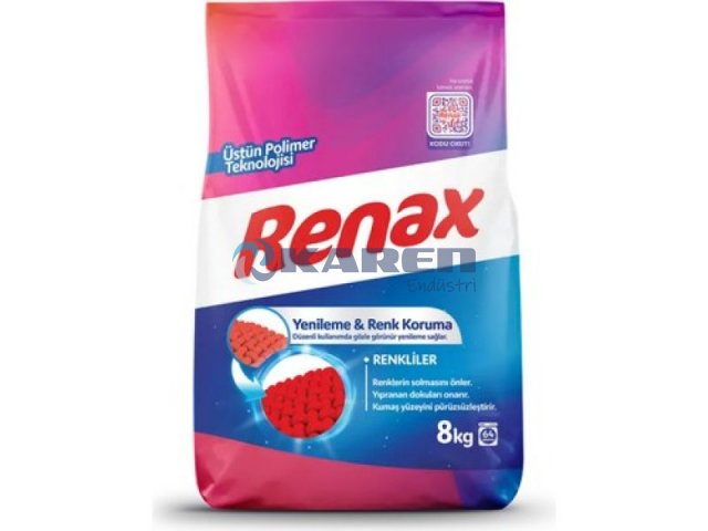 RENAX MATİK ÇAMAŞIR MAKİNESİ DETERJANI RENKLİLER 8KG