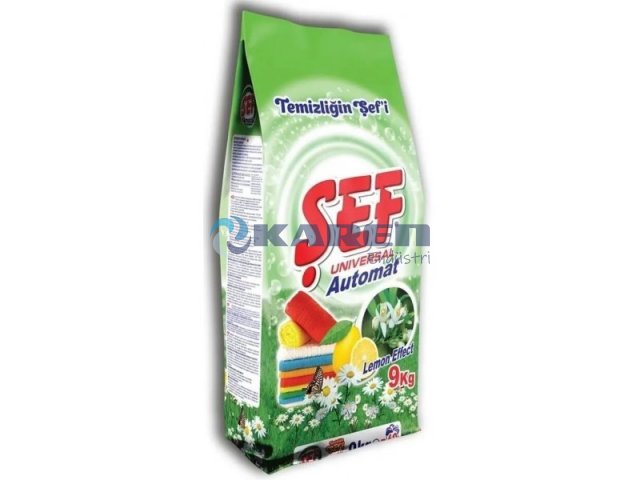 ŞEF MATİK TOZ DETERJAN BAHAR RÜZGARI 9KG