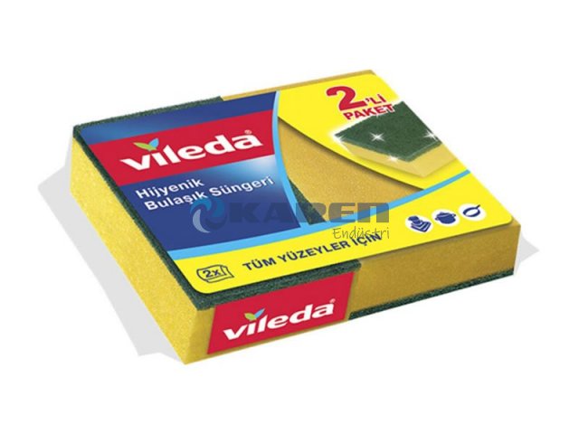 VİLEDA KLASİK BULAŞIK SÜNGERİ DÜZ 1+1