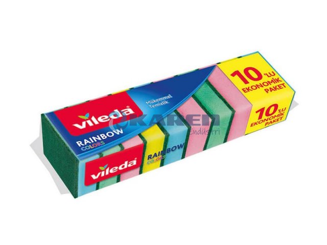 VİLEDA RAINBOW SÜNGER 10LU