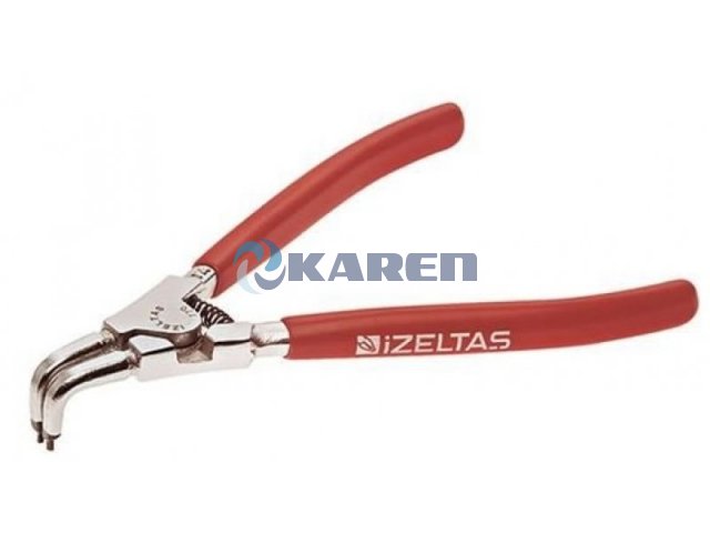 İZELTAŞ DIŞ SEGMAN PENSE 125MM YAYLI EĞRİ