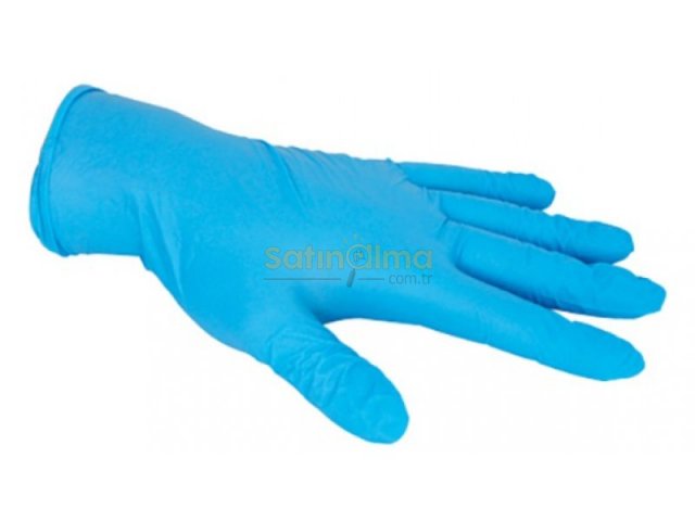 MUAYENE ELDİVENİ NİTRİL MAVİ PUDRASIZ 100LÜ