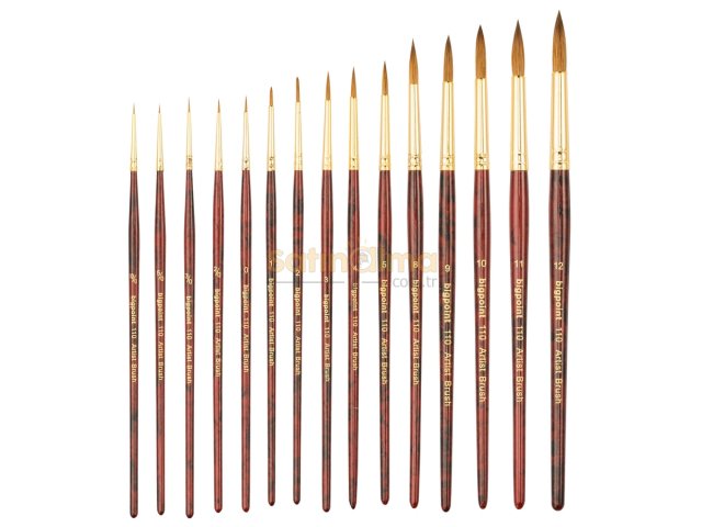 BİGPOİNT 110 SERİSİ SAMUR KOLİNSKY YUVARLAK FIRÇA NO: 6 X 12 ADET