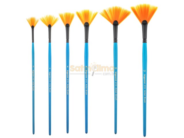 BİGPOİNT 213 SERİSİ SENTETİK KIL YELPAZE FIRÇA NO: 10 X 12 ADET