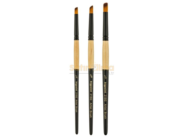 BİGPOİNT 215G SERİSİ SENTETİK KIL GEYİK AYAĞI FIRÇA NO: 3/8 X 12 ADET