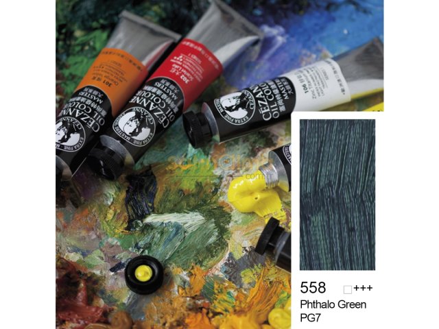 BİGPOİNT CEZANNE EXTRA FİNE YAĞLI BOYA 45 ML PHTHALO GREEN 558 X 6 ADET