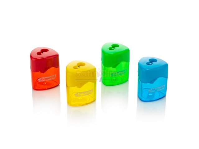 BİGPOİNT ÇİFTLİ DEPOLU KALEMTRAŞ TRİO X 12 ADET