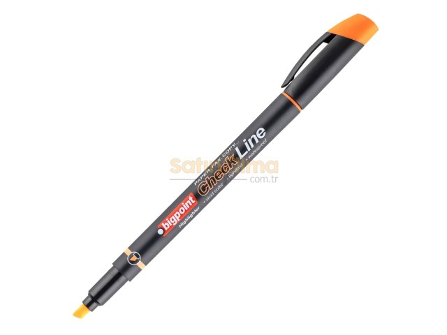 BİGPOİNT FOSFORLU KALEM CEP TİPİ TURUNCU X 12 ADET