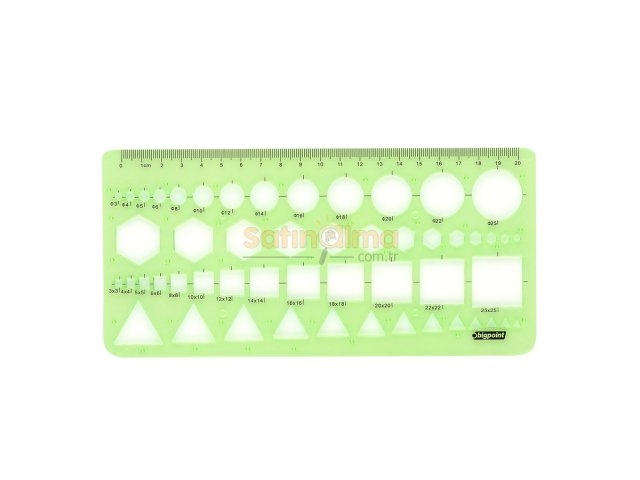BİGPOİNT GEOMETRİK ŞABLON X 20 ADET