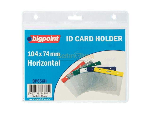 BİGPOİNT KART POŞETİ YATAY ŞEFFAF 105X74MM X 10 ADET