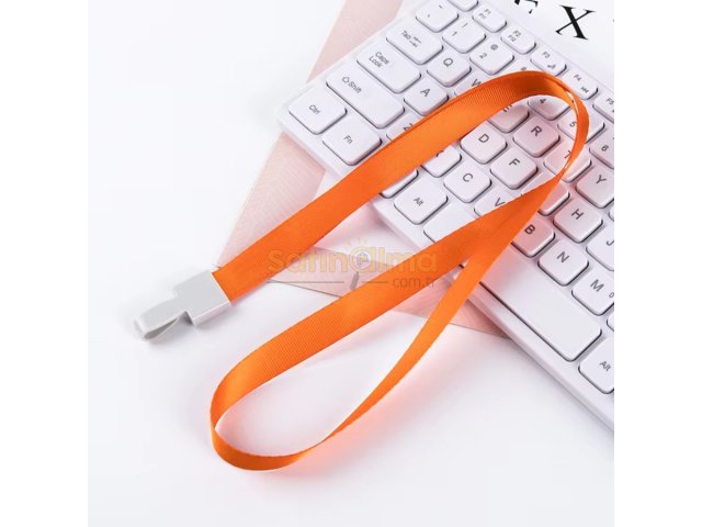 BİGPOİNT KLİPSLİ YAKA İPİ TURUNCU X 50 ADET