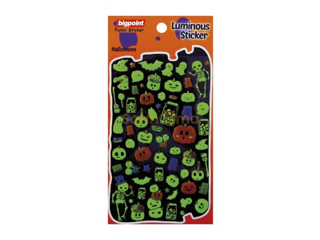 BİGPOİNT STİCKER FOSFORLU İSKELETLER VE HAYALETLER X 15 ADET