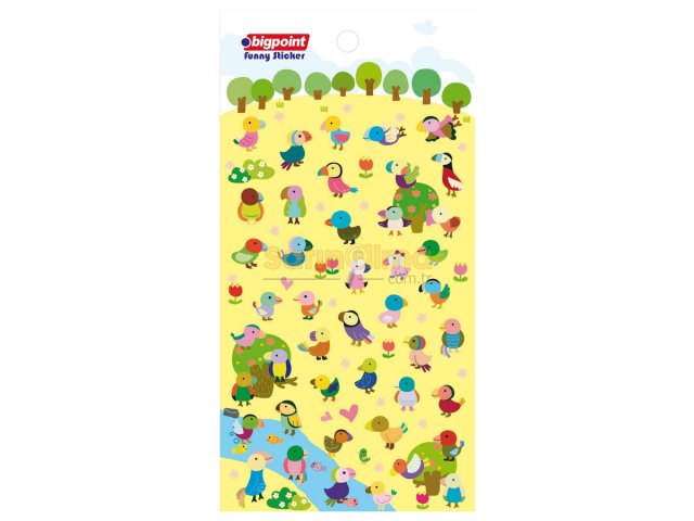 BİGPOİNT STİCKER PAPAĞANLAR X 15 ADET