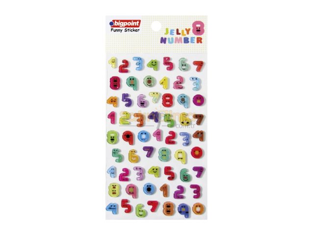 BİGPOİNT STİCKER RAKAMLAR X 15 ADET