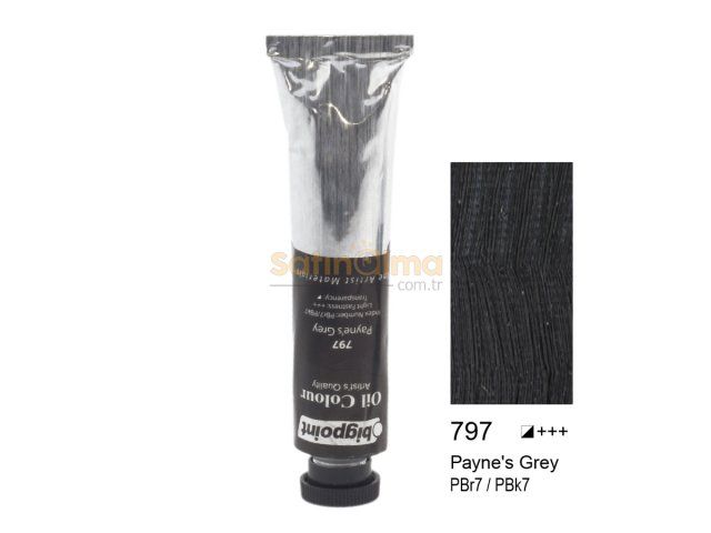 BİGPOİNT YAĞLI BOYA 45 ML PAYNES GREY 797 X 6 ADET