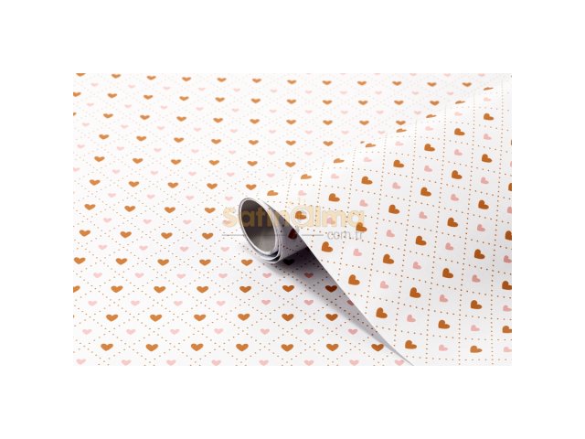 BİGPOİNT YAPIŞKANLI FOLYO 2M KALP DESEN NO:49 X 12 RULO