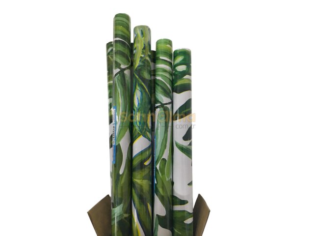 BİGPOİNT YAPIŞKANLI FOLYO 2M YAPRAK DESEN NO:106 X 12 RULO