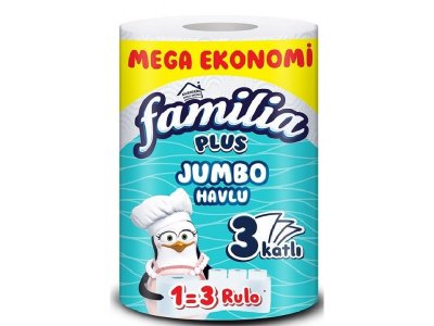 FAMİLİA PLUS JUMBO KAĞIT HAVLU 1=3