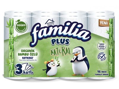 FAMİLİA PLUS NATURAL TUVALET KAĞIDI 16LI