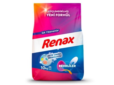 RENAX MATİK ÇAMAŞIR MAKİNESİ DETERJANI RENKLİLER 10KG