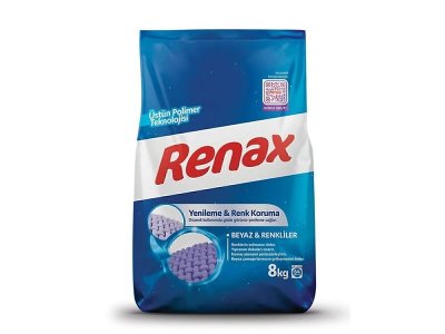 RENAX MATİK ÇAMAŞIR MAKİNESİ DETERJANI BEYAZ VE RENKLİLER 8KG