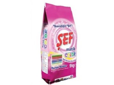 ŞEF MATİK TOZ DETERJAN RENKLİLER 9KG