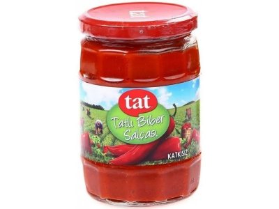 TAT TATLI BİBER SALÇASI 580GR CAM