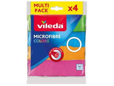 VİLEDA COLORS MİKROFİBER BEZ 4LÜ
