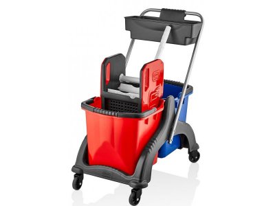 ÇİFT KOVALI TEMİZLİK SETİ PLASTİK PRESLİ