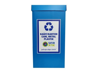 FOLYO BASKILI GERİ DÖNÜŞÜM KUTUSU 70LT