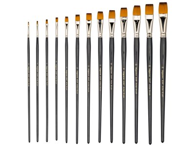 BİGPOİNT 200F SERİSİ SENTETİK KIL DÜZ KESİK FIRÇA NO: 16 X 12 ADET