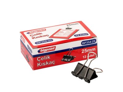 BİGPOİNT ÇELİK KISKAÇ 25 MM X 12 DÜZİNE