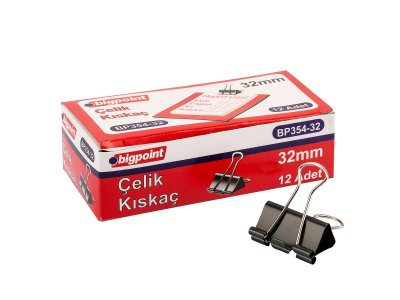 BİGPOİNT ÇELİK KISKAÇ 32 MM X 12 DÜZİNE