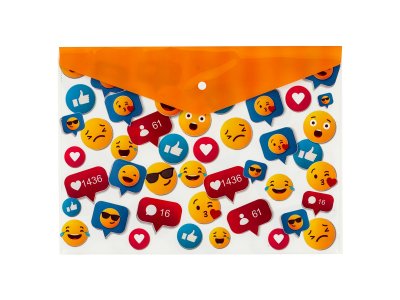 BİGPOİNT ÇITÇITLI DOSYA A4 EMOJİ DESENLİ X 12 ADET