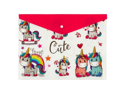 BİGPOİNT ÇITÇITLI DOSYA A4 UNİCORN DESENLİ X 12 ADET