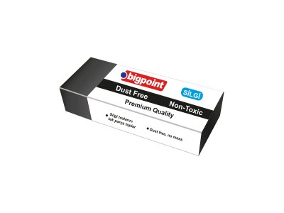 BİGPOİNT DUST-FREE SİLGİ SİYAH - ORTA BOY X 30 ADET