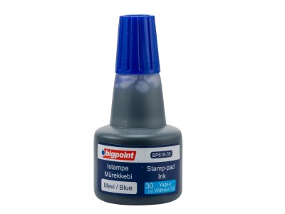 BİGPOİNT ISTAMPA MÜREKKEBİ 30 ML MAVİ X 12 ADET