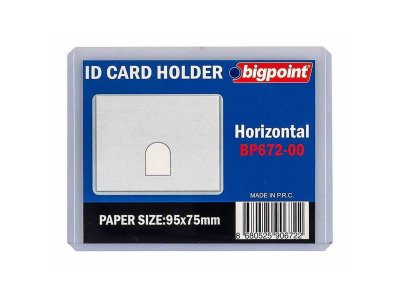 BİGPOİNT KART KABI ŞEFFAF 95X75MM X 10 ADET