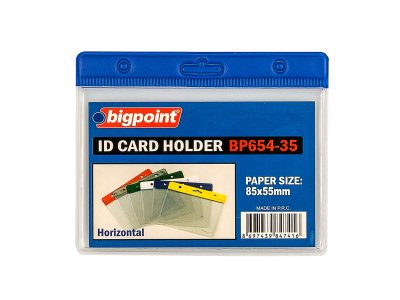 BİGPOİNT KART POŞETİ YATAY MAVİ 85X55MM X 10 ADET