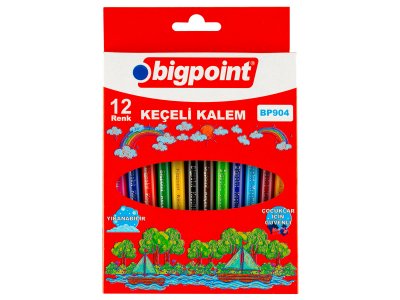 BİGPOİNT KEÇELİ KALEM 12Lİ SET (KARTON KUTULU) X 12 ADET