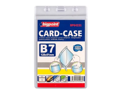 BİGPOİNT KİLİTLİ KART POŞETİ DİKEY B7 (91X128MM) X 10 ADET