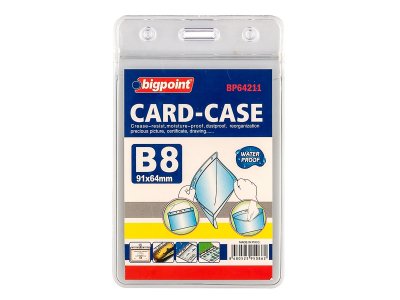 BİGPOİNT KİLİTLİ KART POŞETİ DİKEY B8 (64X91MM) X 10 ADET