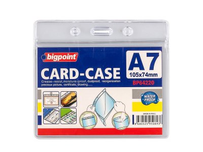BİGPOİNT KİLİTLİ KART POŞETİ YATAY A7 (105X74MM) X 10 ADET