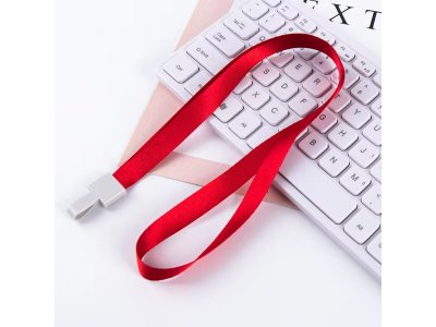 BİGPOİNT KLİPSLİ YAKA İPİ KIRMIZI X 50 ADET