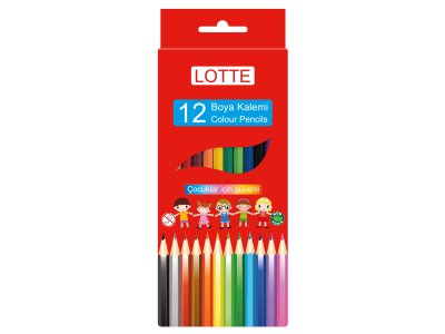 LOTTE KURU BOYA KALEMİ 12 RENK X 12 SET
