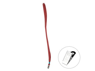 BİGPOİNT METAL KLİPSLİ YAKA İPİ BORDO X 50 ADET