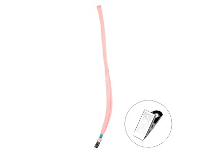 BİGPOİNT METAL KLİPSLİ YAKA İPİ PEMBE X 50 ADET